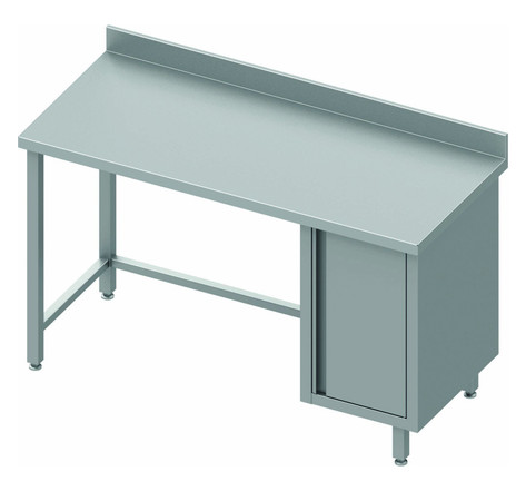 Table inox professionnelle avec 1 porte - profondeur 700 - stalgast -  - 1700x700 x700xmm