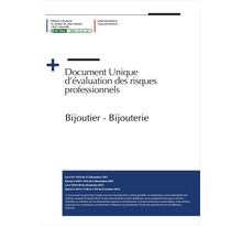 Document unique d'évaluation des risques professionnels métier (pré-rempli) : bijoutier - bijouterie - version 2023 uttscheid