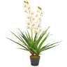 vidaXL Plante artificielle avec pot Orchidée Blanc 90 cm