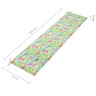 Vidaxl coussin de banc de jardin motif de feuilles 200x50x3 cm tissu