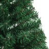 vidaXL Sapin de Noël artificiel moitié avec support vert 120 cm PVC