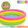 Intex piscine gonflable sunset 3 anneaux 114x25 cm
