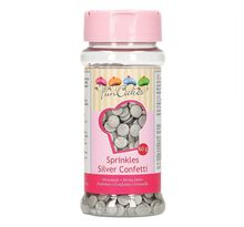 Décors sucrés confettis argentés - 60 g
