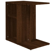 vidaXL Table d'appoint Chêne marron 50x30x50 cm Bois d'ingénierie