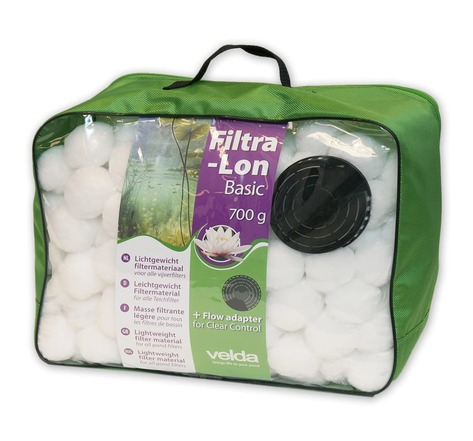 Velda Matériau filtrant d'étang Filtra-Lon Basic 700 g Blanc