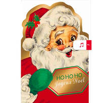 Carte De Vœux Musicale Ho Ho Ho Joyeux Noël - Draeger paris
