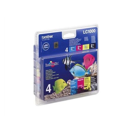 Brother lc1000 cartouches d'encre multipack couleu