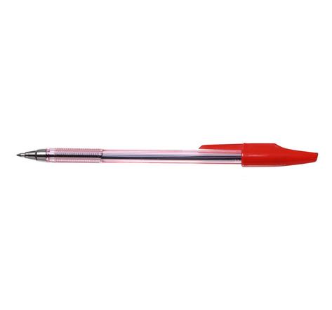 Stylo Bille transparent Pointe Moyenne 1mm Encre Rouge A PLUS