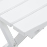 vidaXL Table pliable de jardin 45 5x38 5x50 cm Blanc