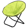 Loveuse fauteuil rond de jardin fauteuil lune papasan pliable grand confort 80l x 80l x 75h cm grand coussin fourni oxford jaune fluo