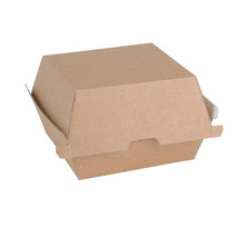 Boîtes hamburger compostables kraft - lot de 150 ou 200 - fiesta green - carton
