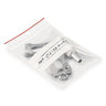 Sachet plastique zip transparent à bandes blanches 100 microns raja 15x18 cm