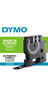 Dymo rhino - etiquettes industrielles vinyle 12mm x 5.5m - blanc sur noir