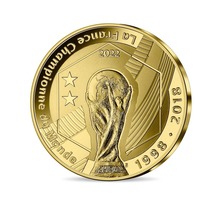 Fifa qatar -  coupe du monde monnaie de 50€ or