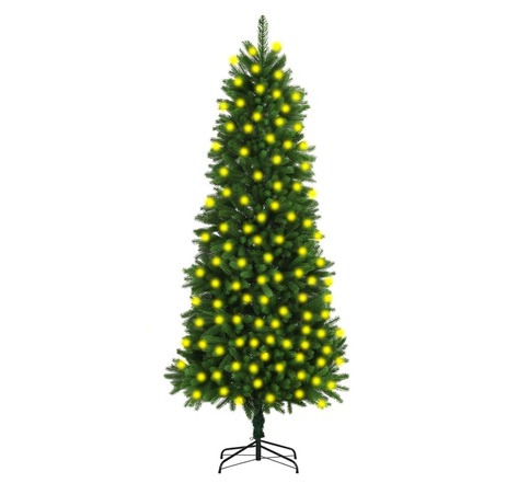 vidaXL Arbre de Noël artificiel pré-éclairé 240 cm vert