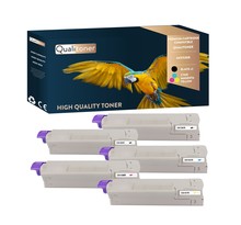Qualitoner x5 toners 44315308 (noir x2 + cyan + magenta + jaune) compatible pour oki