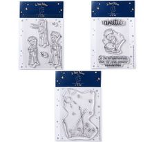 9 Tampons transparents Le Petit Prince Etoiles + Renard + Paysage