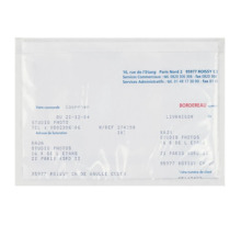 Pochette porte-documents adhésive transparente RAJA Eco 165x115 mm (colis de 1000)
