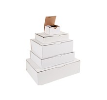 (lot  50 boîtes) boîte postale blanche 330 x 250 x 150mm