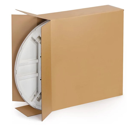 Caisse carton brune pour produit plat simple cannelure RAJA 60x25x50 cm (colis de 10)