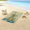 Good morning serviette de plage surf geek 75x150 cm vert