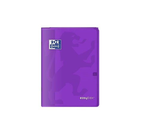 OXFORD Cahier Easybook agrafé - 21 x 29,7 cm - 96p seyes - 90g - Violet