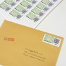 Lot de 100 planches a4 de 24 étiquettes  spéciales timbre - 6,35 x 3,39 cm = 2400 étiquettes