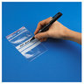 Sachet plastique zip transparent à bandes blanches 60 microns raja 6x8 cm