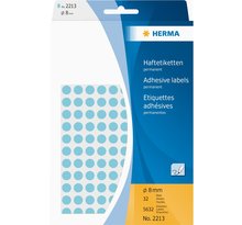 étiquettes multi-usage, diamètre: 8 mm, bleu HERMA