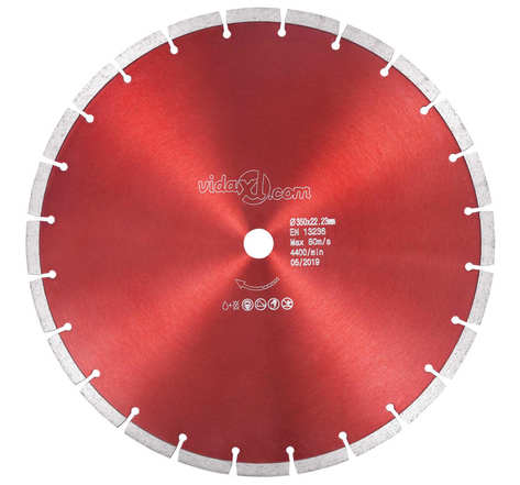 Vidaxl disque de coupe diamanté acier 350 mm