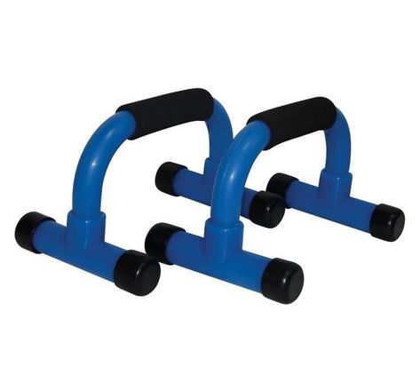 TUNTURI Barres de push-up PVC bleu