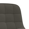 Vidaxl chaise pivotante de salle à manger gris foncé velours