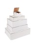 (lot  50 boîtes) boîte postale blanche 100 x 80 x 60mm