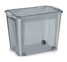 Boîte de rangement smart box 67 litres recyclée translucide - cep