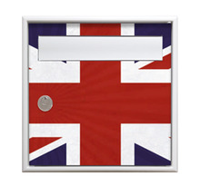 Boîte aux lettres STYLIS Simple Face normalisée - Union Jack - Decayeux