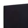 vidaXL Cadre de lit Noir Tissu 120 x 200 cm