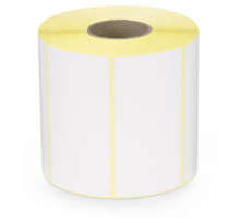 Étiquette papier blanc mat pour imprimante jet d'encre couleur 100 x 50 mm diamètre 40 mm (colis de 625)