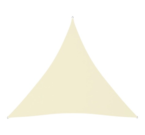 Vidaxl voile de parasol tissu oxford triangulaire 4,5x4,5x4,5 m crème