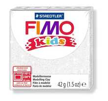 Pâte Fimo Kids 42 g Blanc pailleté 8030.052 - Fimo