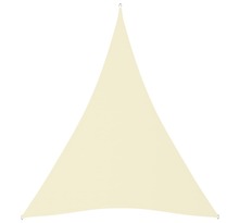 vidaXL Voile de parasol Tissu Oxford triangulaire 3x4x4 m Crème