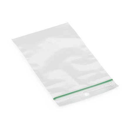 Sachet plastique zip 50  recyclé transparent 60 microns raja 12x18 cm (lot de 1000)