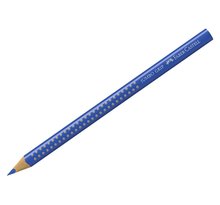 Crayon couleur JUMBO GRIP, triangulaire, bleu cobalt FABER-CASTELL