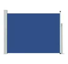 vidaXL Auvent latéral rétractable de patio 117x500 cm Bleu