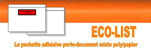 Lot de 100 pochettes documents ci-inclus eco-list a6