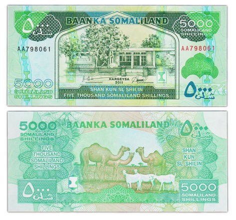 Billet de Collection 5000 Shilin 2011 Somaliland - Neuf - P21a