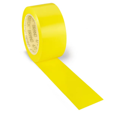 Ruban vinyle de marquage jaune 3M 50 mm x 33 m