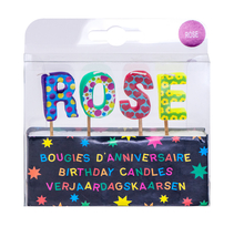 Bougies d'anniversaire Rose