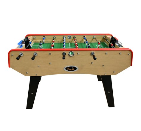 Babyfoot classic type bistrot - 151 x 77 x 91 cm - table de baby-foot avec barres téléscopiques et balles lièges inclus