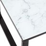 Table basse en verre et métal Marble