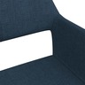 Vidaxl chaises pivotantes à manger lot de 2 bleu tissu